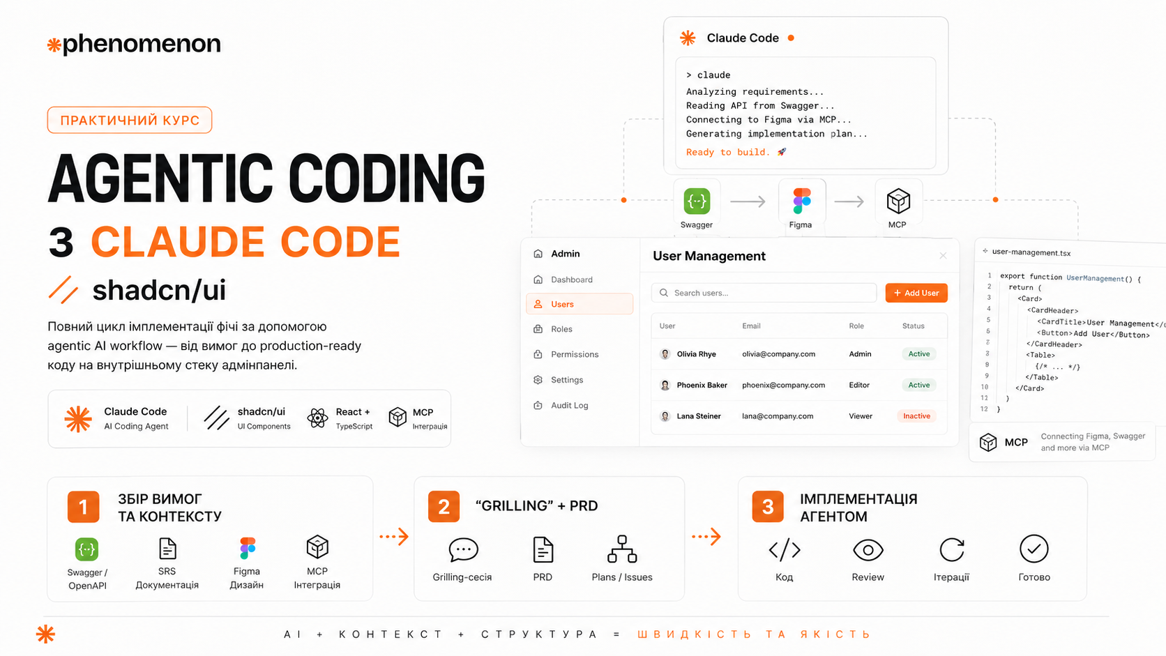 Agentic coding with shadcn/ui (with Claude Code)